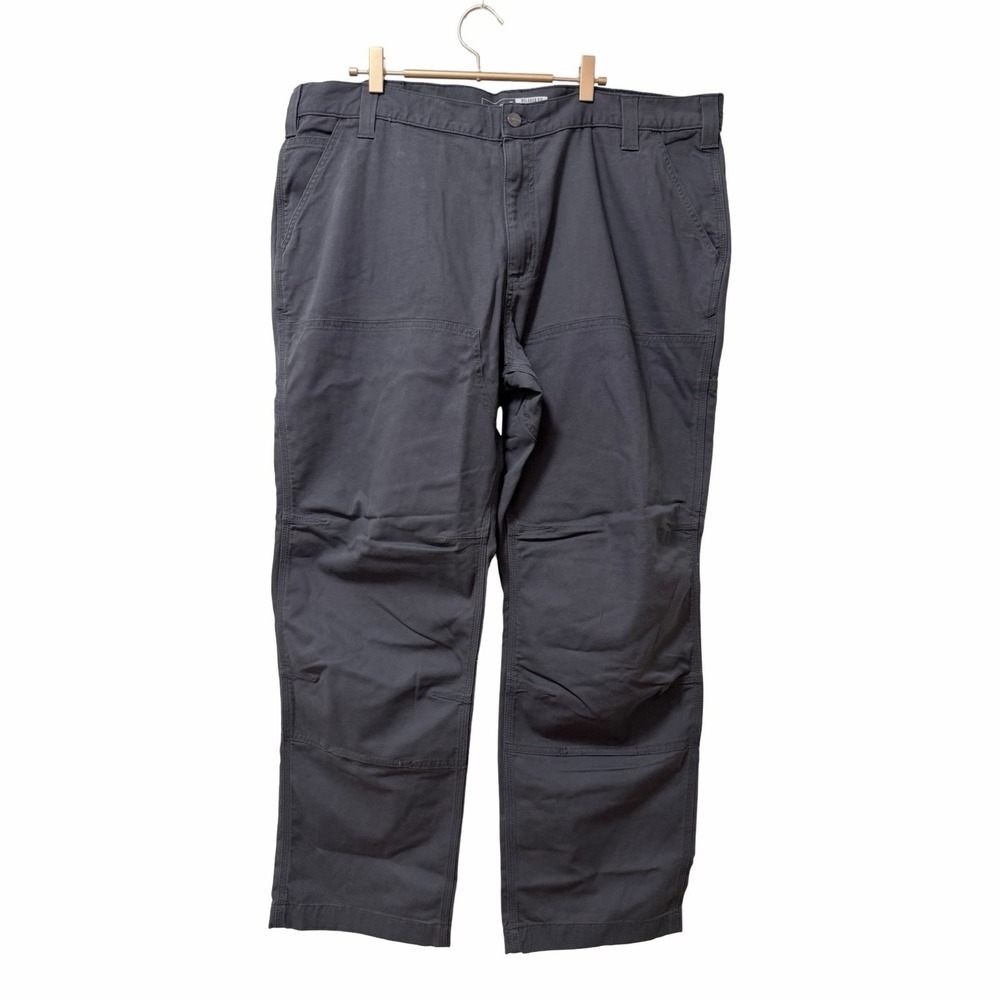 Carhartt Rugged Flex Relaxed Fit Canvas Work Pant Mens 42x30 Gravel Grey Utility